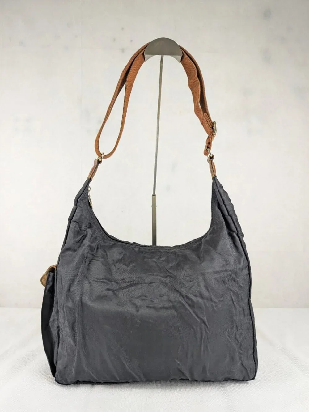 Longchamp le Pliage Shoulder Hobo Crossbody Bag Black - Authentic - Ships Fast.